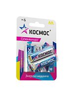 KOCLR6BL6 Элемент питания алкалиновый AA/LR6 BP-6 (блист.6шт) КОСМОС 