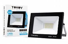 TKL-FL/LED-30-6.5K-IP65 Прожектор светодиодный 30Вт 1700лм 6500К IP65 черн. (TKL) TOKOV ELECTRIC 