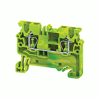 289759 Клемма заземляющая пружинная OptiClip CXG-2.5-PE-(0.2-2.5) КЭАЗ 