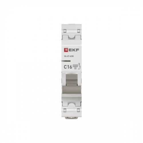 M636116C Выключатель автоматический модульный 1п C 16А 6кА ВА 47-63N PROxima EKF  фото 4