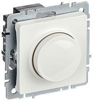 BR-D20-0600-K01 Светорегулятор СП BRITE пов-наж. 600Вт СС10-1-0-БрБ механизм бел. IEK 