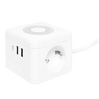 UBA-CUB-2-TC Удлинитель "Куб" 2х1.3м 2USB 2.4А+Type C + Ночник 1кв.мм EKF 