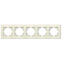 A1042-I Рамка 5-м Афина универс. сл. кость (ivory) Universal 