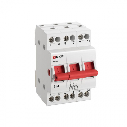 TPS363 Переключатель трехпозиционный ТПС-63 3P 63А PROxima EKF  фото 2