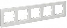 BR-M52-51-K01 Рамка 5-м BRITE РУ-5-Бр бел. рифленый IEK 