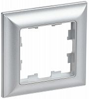 BR-M12-12-K47 Рамка 1-м BRITE РУ-1-Бр алюм./алюм. IEK 