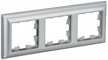 BR-M32-12-K47 Рамка 3-м BRITE РУ-3-Бр алюм./алюм. IEK 