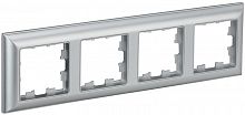 BR-M42-12-K47 Рамка 4-м BRITE РУ-4-Бр алюм./алюм. IEK 