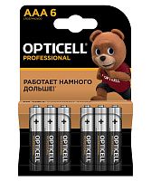 5052004 Элемент питания алкалиновый AAA/LR03 (блист. 6шт) Professional Opticell 