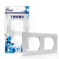 TKE-PX-RM2-C01 Рамка 2-м Pixel универс. бел. TOKOV ELECTRIC 