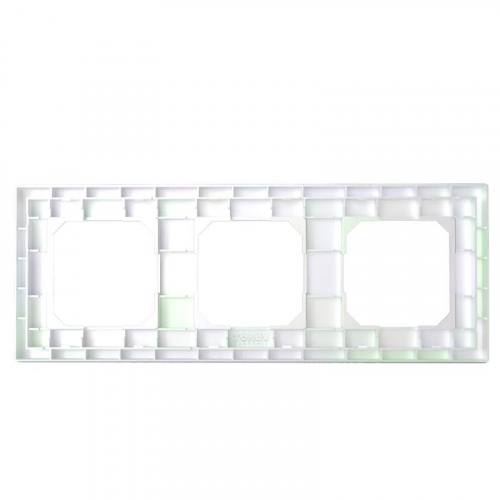 TKE-PX-RM3-C04 Рамка 3-м Pixel универс. перламутр. TOKOV ELECTRIC  фото 4