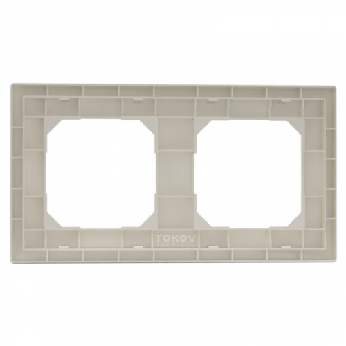 TKE-PX-RM2-C02 Рамка 2-м Pixel универс. беж. TOKOV ELECTRIC  фото 4