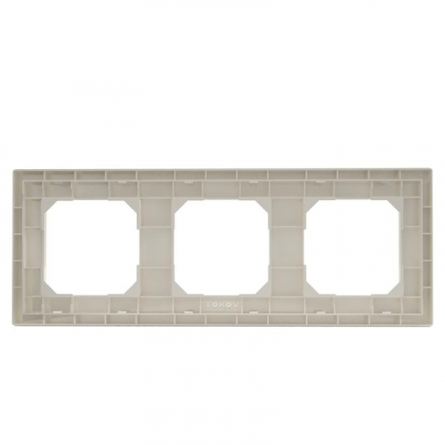 TKE-PX-RM3-C02 Рамка 3-м Pixel универс. беж. TOKOV ELECTRIC  фото 4