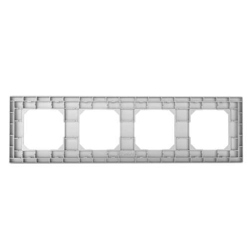 TKE-PX-RM4-C03 Рамка 4-м Pixel универс. алюм. TOKOV ELECTRIC  фото 4
