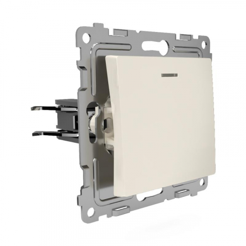 TKE-PX-V1I-C02 Выключатель 1-кл. СП Pixel 10А IP20 с индикатором механизм беж. TOKOV ELECTRIC  фото 3