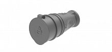 MST4002BK Розетка 1-м MultiSet 16А 250В IP44 с заземл. каучук черн. SE 