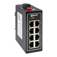 TSX-U-8T Коммутатор неуправляемый промышленный U-8T 8 портов 10/100Base-T(X) RJ45 монтаж на DIN-рейку TSX EKF 