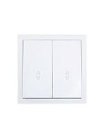 704-0288-106QC Выключатель проходной 2-кл. 2п СП ZIMA 10А IP20 безвинтов. зажим механизм бел. LEZARD 