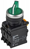 MI-SW60-11XD-3-14-2-K06 Переключатель 2 полож. 1НО+1НЗ с подсветкой зел. MASTER IEK 