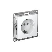 ATN000143S Розетка AtlasDesign 16А с заземл. быстрозажим. клем. механизм бел. SE 
