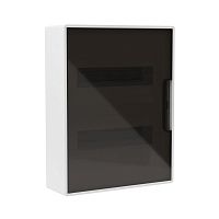 F24W1WD Щиток настенный Фрейм (FRAME) ЩРн-п-24 24мод. с тонированной дверцей с шин. PEN 2шт 8 отверст. + 2шт 6 отверст. бел. DKC 