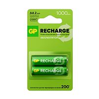 20252 Аккумулятор AA/HR6 RECHARGE 1.2В 1000мА.ч 100AAHCV-2CRSBC2 16/96 (блист.2шт) GP 