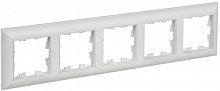 BR-M52-12-K91 Рамка 5-м BRITE РУ-5-БрАБ арктич. бел./бел. IEK 
