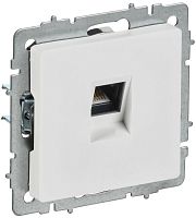 BR-K10-1-K91 Розетка компьютерная СП BRITE РК10-БрАБ RJ45 кат.5E механизм арктич. бел. IEK 