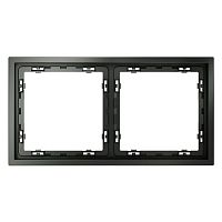 VLS100206 Рамка 2-м S70 пластик. титан Voltum 