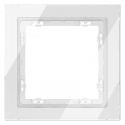 VLS110101 Рамка 1-м S70 стеклян. бел. Voltum 