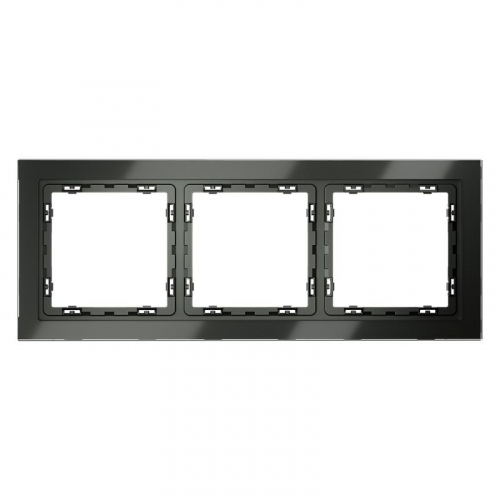 VLS110306 Рамка 3-м S70 стеклян. титан Voltum 