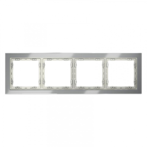 VLS110405 Рамка 4-м S70 стеклян. сталь Voltum 