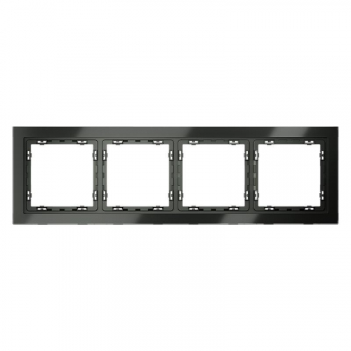 VLS110406 Рамка 4-м S70 стеклян. титан Voltum 