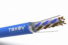 2023934А Кабель витая пара F/UTP 4х2х23AWG(0.57мм) кат.6 нг(А)-HF (LSZH) indoor Fluked tested 305м (м) PRO TOKOV ELECTRIC TKP-C08-F/UTP-42-6-305-LSZH