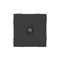 7012503 Розетка телевизионная одиночная TV KANT черн. уголь DKC 