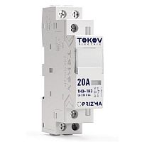 TKE-PZ-MC-1-20-230-11 Контактор модульный 18мм 20А 230В АС 1НО 1НЗ PRIZMA TOKOV ELECTRIC 