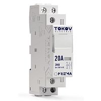 TKE-PZ-MC-1-20-230-20 Контактор модульный 18мм 20А 230В АС 2НО PRIZMA TOKOV ELECTRIC 