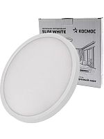 KSlim38w_W6500K Светильник светодиодный SLIM WHITE 38Вт 6500К IP40 2700лм 230В 400х25мм КОСМОС 