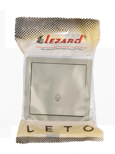 752-0300-103 Кнопка звонка ОП LETO крем LEZARD  фото 2