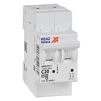 326804 Выключатель автоматический модульный 2п C 20А 4.5кА OptiDin BM63-2C20-4.5-УХЛ3 КЭАЗ 