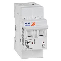 326806 Выключатель автоматический модульный 2п C 32А 4.5кА OptiDin BM63-2C32-4.5-УХЛ3 КЭАЗ 