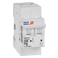 326808 Выключатель автоматический модульный 2п C 50А 4.5кА OptiDin BM63-2C50-4.5-УХЛ3 КЭАЗ 