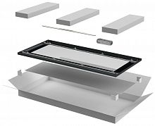 LN05-47U6X-DR Дверь стеклянная для шкафа LINEA N 47U 600мм черн. ITK LN05-47U 600мм 6X-DR