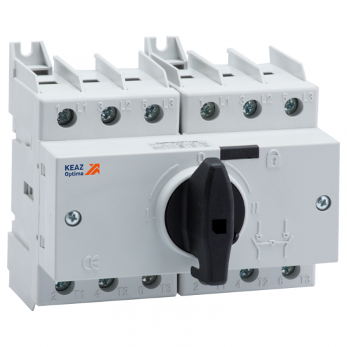 332083 Выключатель-разъединитель реверсивный 3п 100А OptiSwitch DI-100-3C КЭАЗ 
