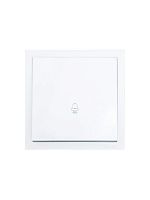 704-0288-103QC Кнопка звонка СП ZIMA IP20 безвинтов. зажим механизм бел. LEZARD 