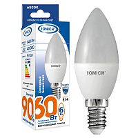 1530 Лампа светодиодная ILED-SMD2835-C37-6-540-220-6.5-E14 (1118) IONICH 