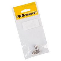 05-4312-4-7 Переход гнездо F - гнездо TV угловой (инд. упак.) PROCONNECT 