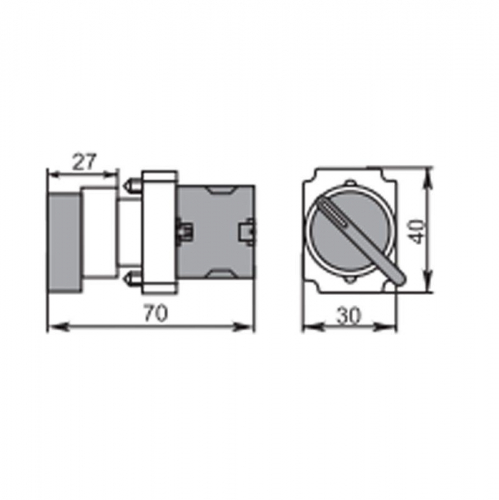 36-5551 Переключатель BD32 3P короткая ручка NO Rexant  фото 6