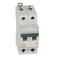 409204 Выключатель автоматический модульный 2п C 25А 16кА DX3 10000 2мод. 230/400В Leg 