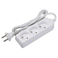 5000193 Удлинитель 3х5м 10А IP20 FE075-03-500 2.2кВт ПВС 2х0.75 защ. шторки ФАZА 